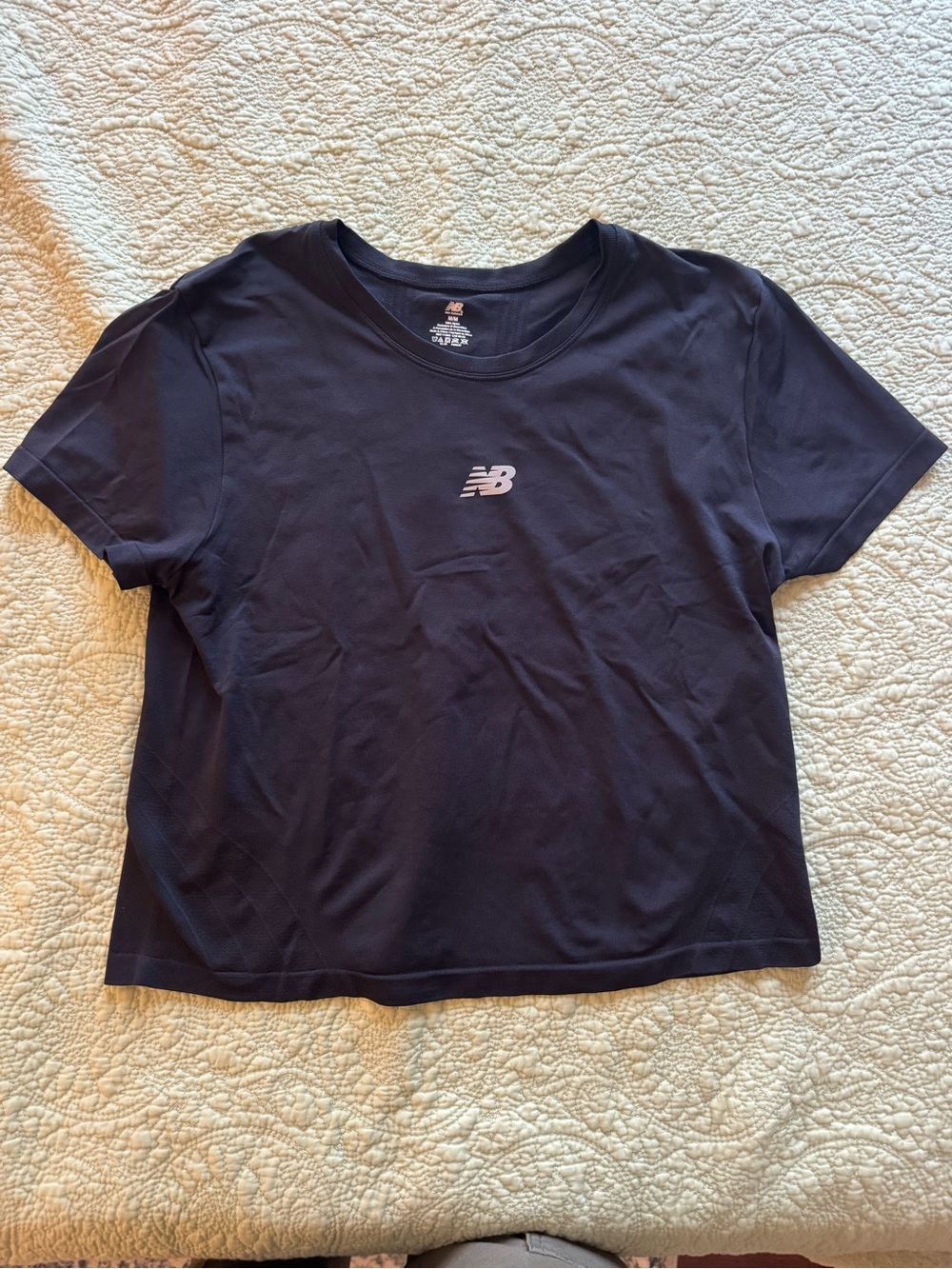 New Balance Black Short Sleeve Athletic Top